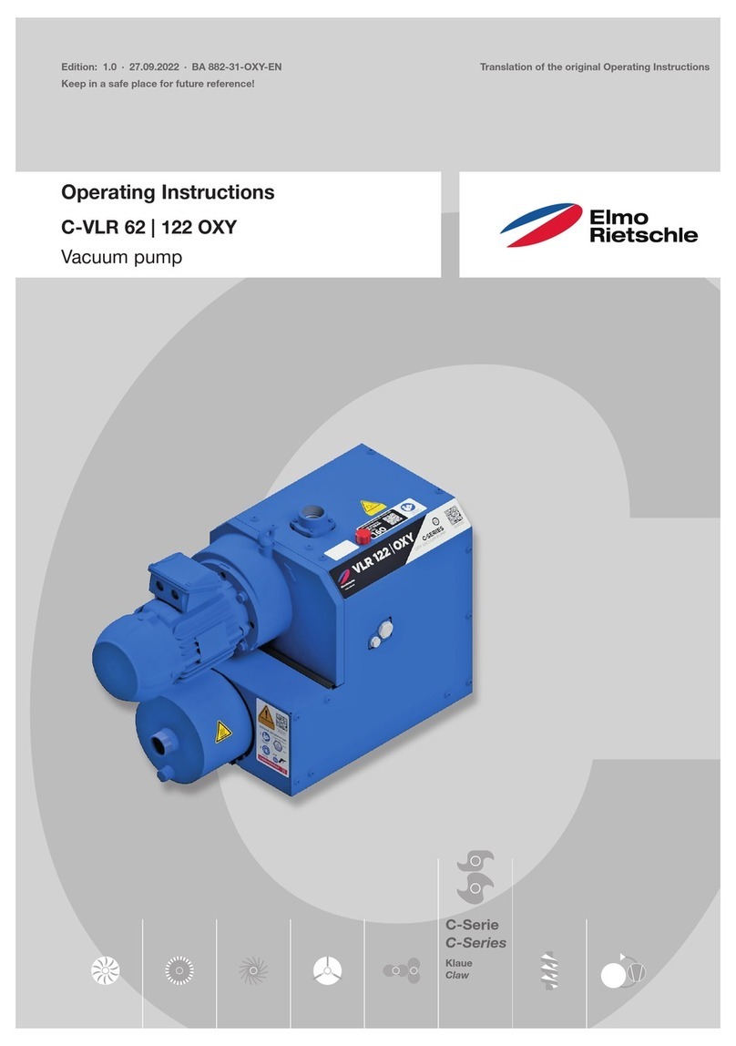 Elmo Rietschle C-VLR 62 OXY User manual