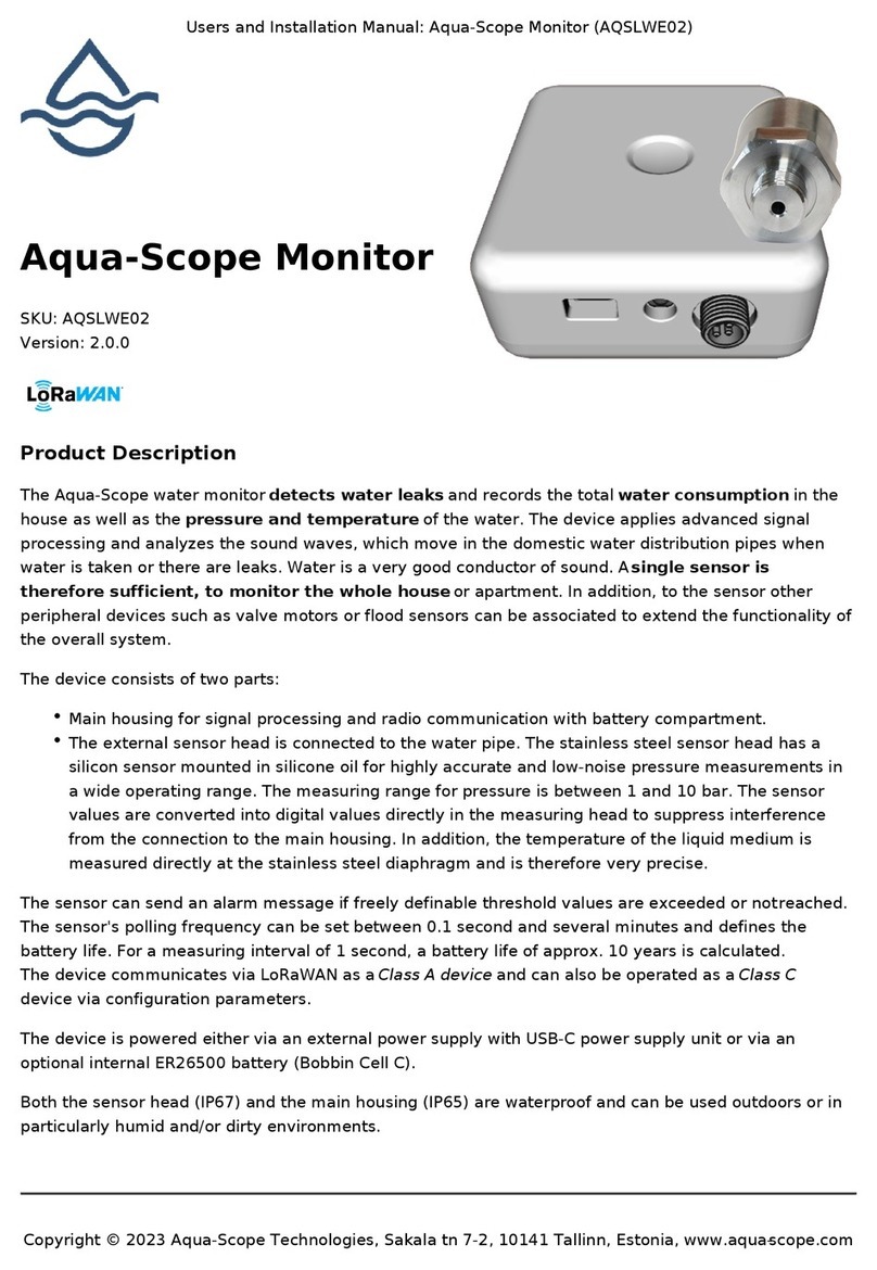 Aqua-Scope AQSLWE02 Operating manual