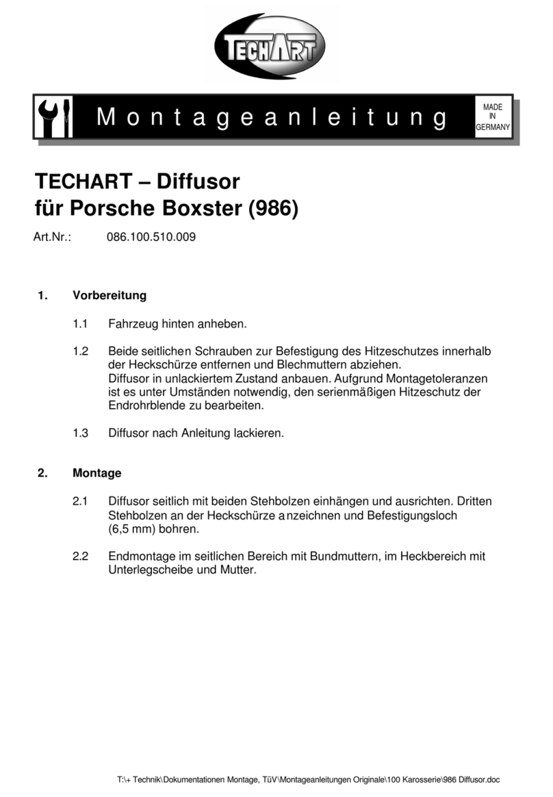 Techart 086.100.510.009 User manual Techart 086.100.510.009 User manual
