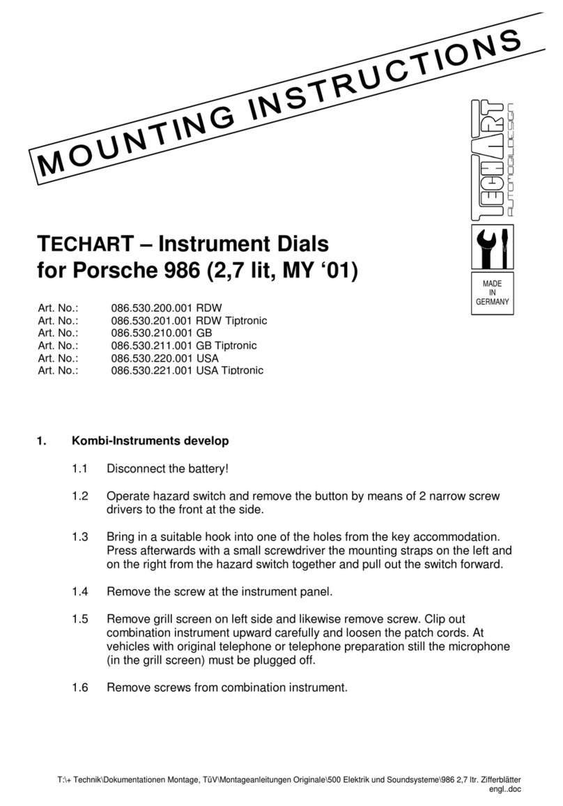 Techart 086.530.200.001 RDW User manual Techart 086.530.200.001 RDW User manual