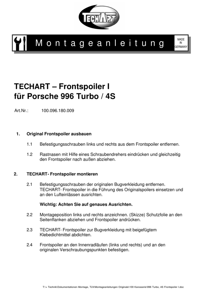Techart 100.096.180.009 User manual Techart 100.096.180.009 User manual