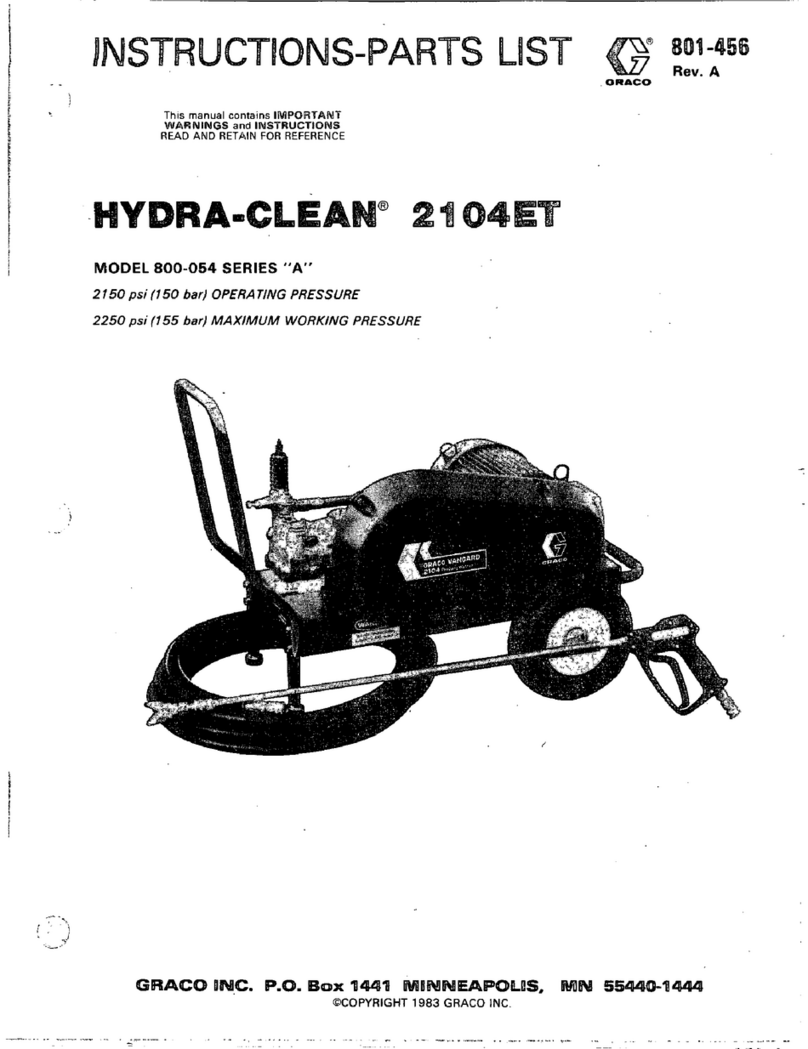 Graco HYDRA-CLEAN 2104ET Instructions-parts list