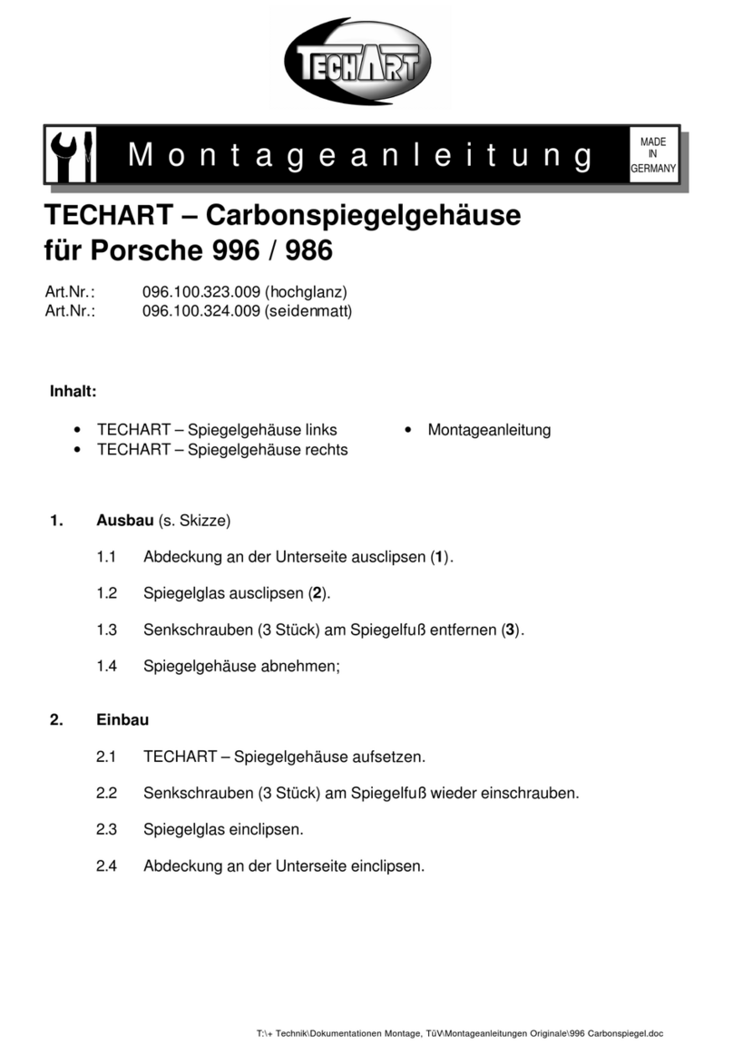 Techart 096.100.323.009 User manual Techart 096.100.323.009 User manual