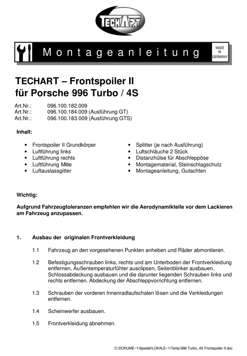 Techart 096.100.182.009 User manual