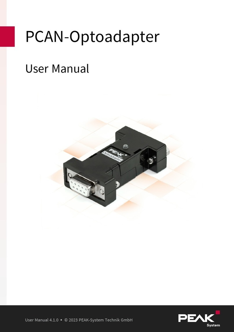 Peak PCAN-Optoadapter user manual