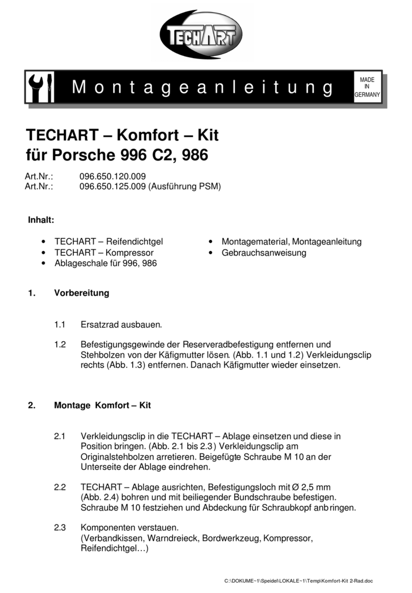 Techart 096.650.120.009 User manual Techart 096.650.120.009 User manual