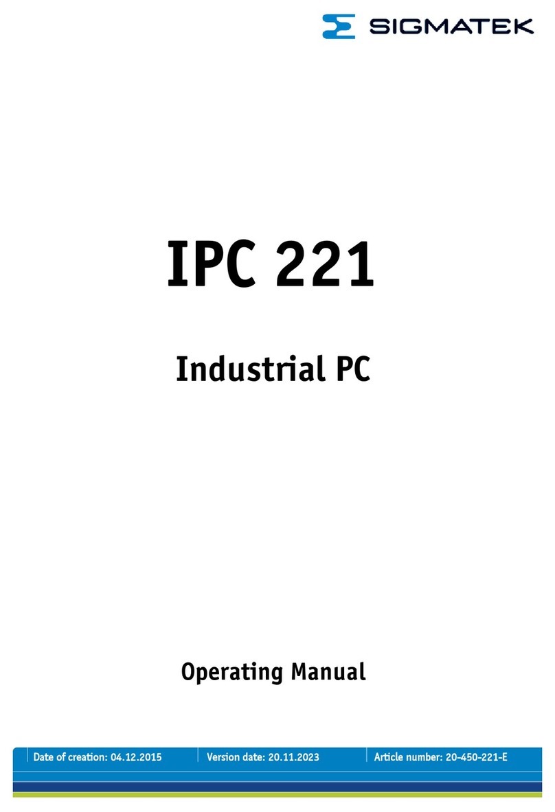 SIGMA TEK IPC 221 operating manual