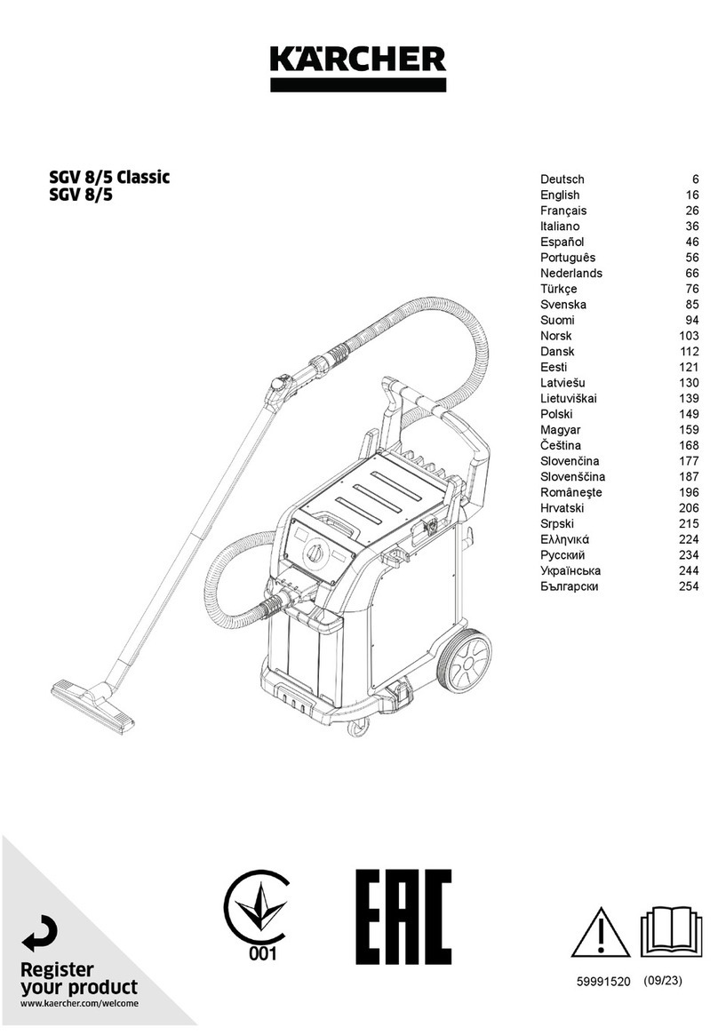 Kärcher SGV 8/5 manual