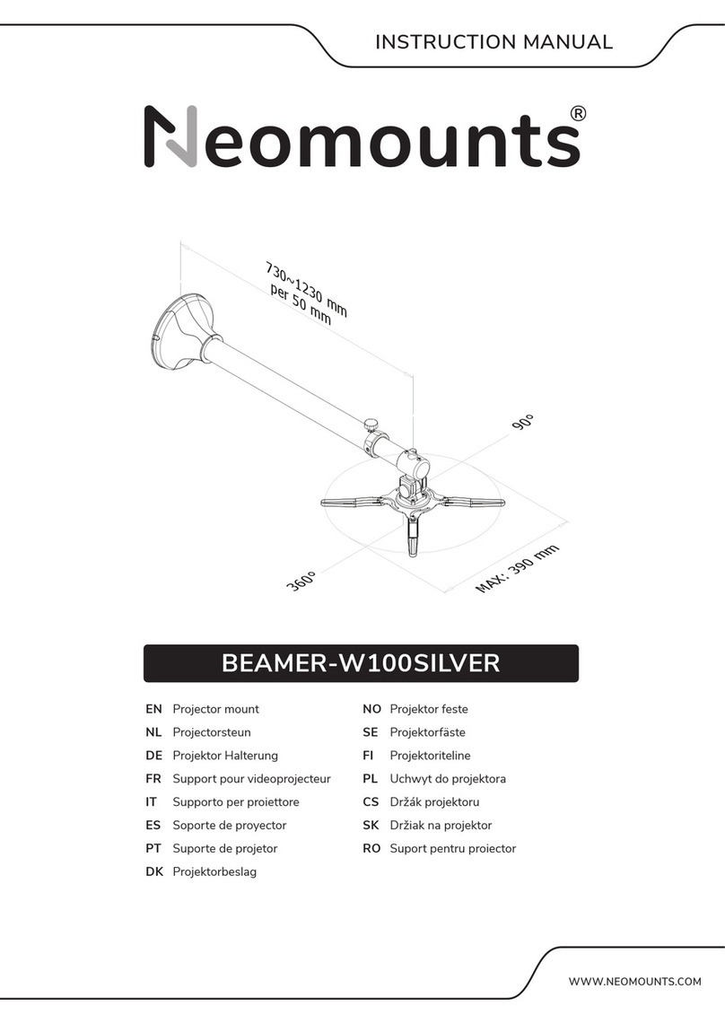 NeoMounts BEAMER-W100SILVER instruction manual