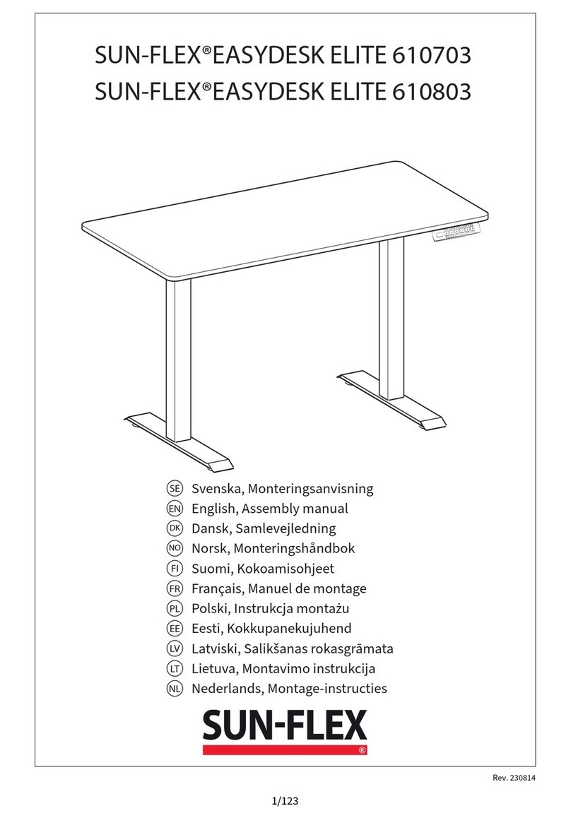 SUNFLEX EASYDESK ELITE 610703 User manual SUNFLEX EASYDESK ELITE 610703 User manual