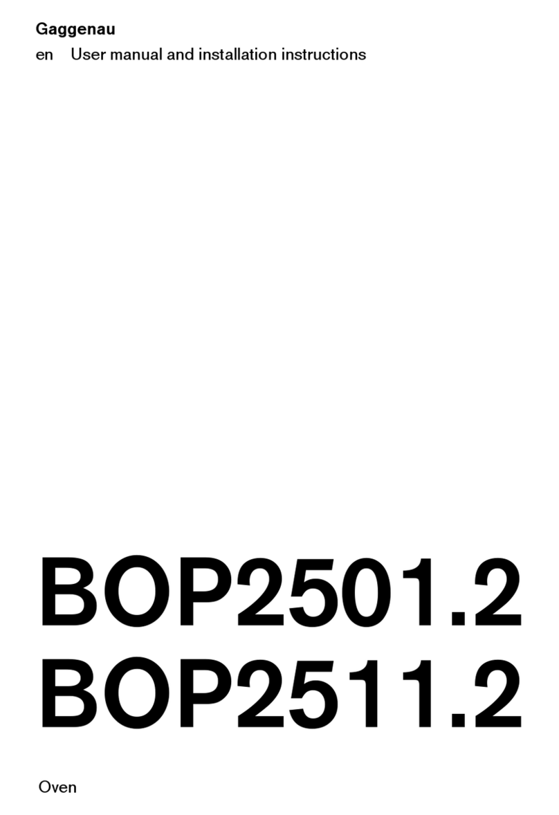 Gaggenau BOP2501.2 Operating and maintenance instructions