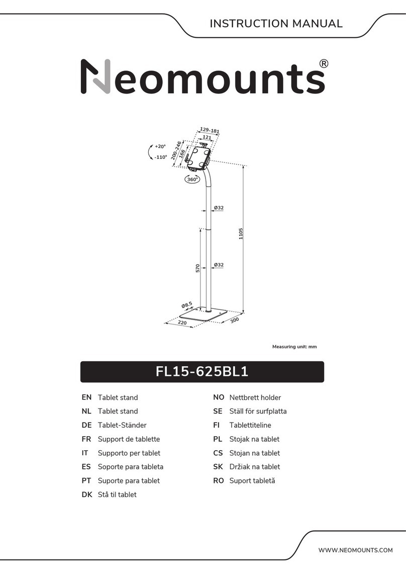 NeoMounts FL15-625BL1 instruction manual
