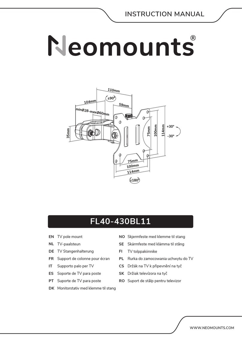 NeoMounts FL40-430BL11 instruction manual