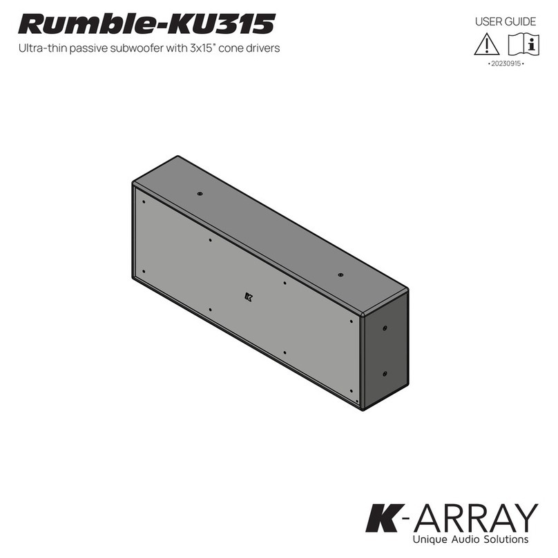 K-array Rumble-KU315 User manual