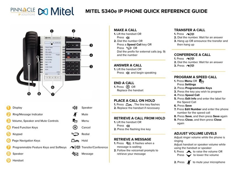 Mitel MiVoice 5340e User manual