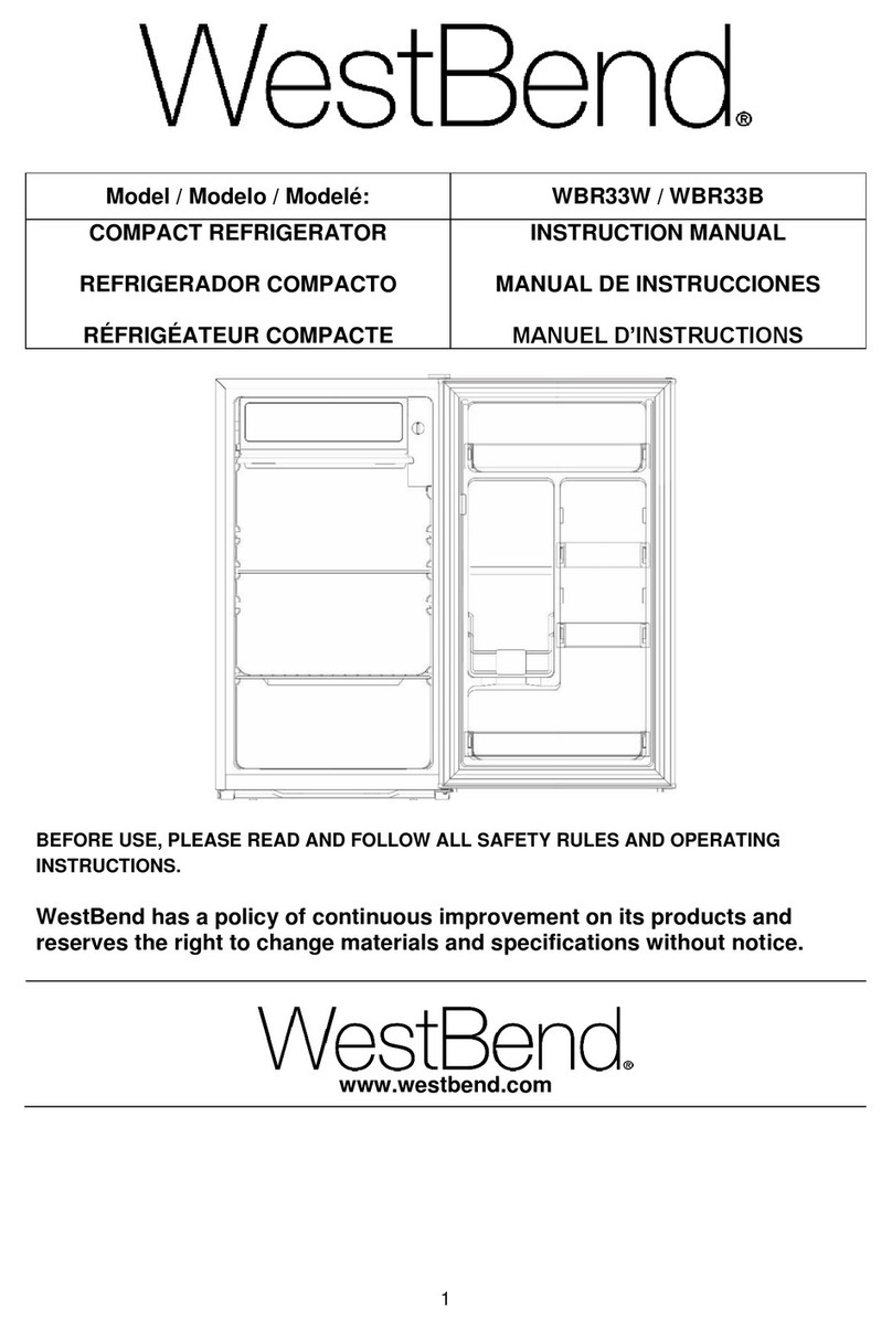 West Bend WBR33W instruction manual