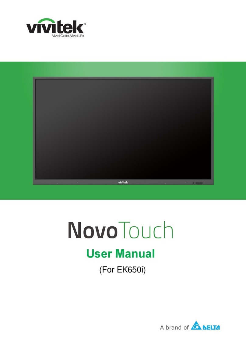 Delta Vivitek NovoTouch EK650i User manual