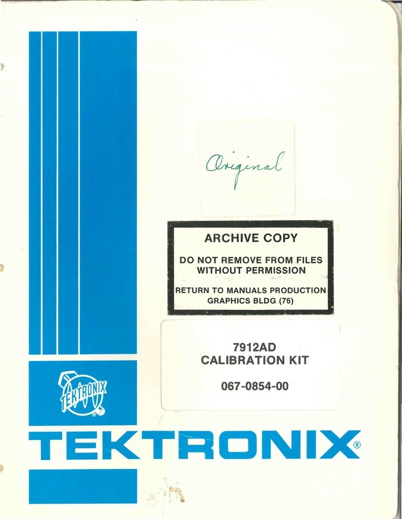 Tektronix 791AD User manual