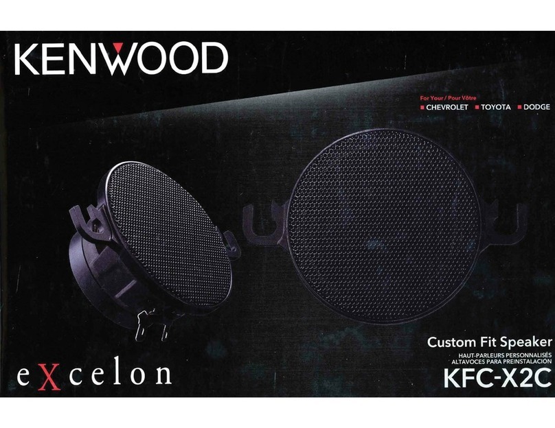 Kenwood eXcelon KFC-X2C User manual