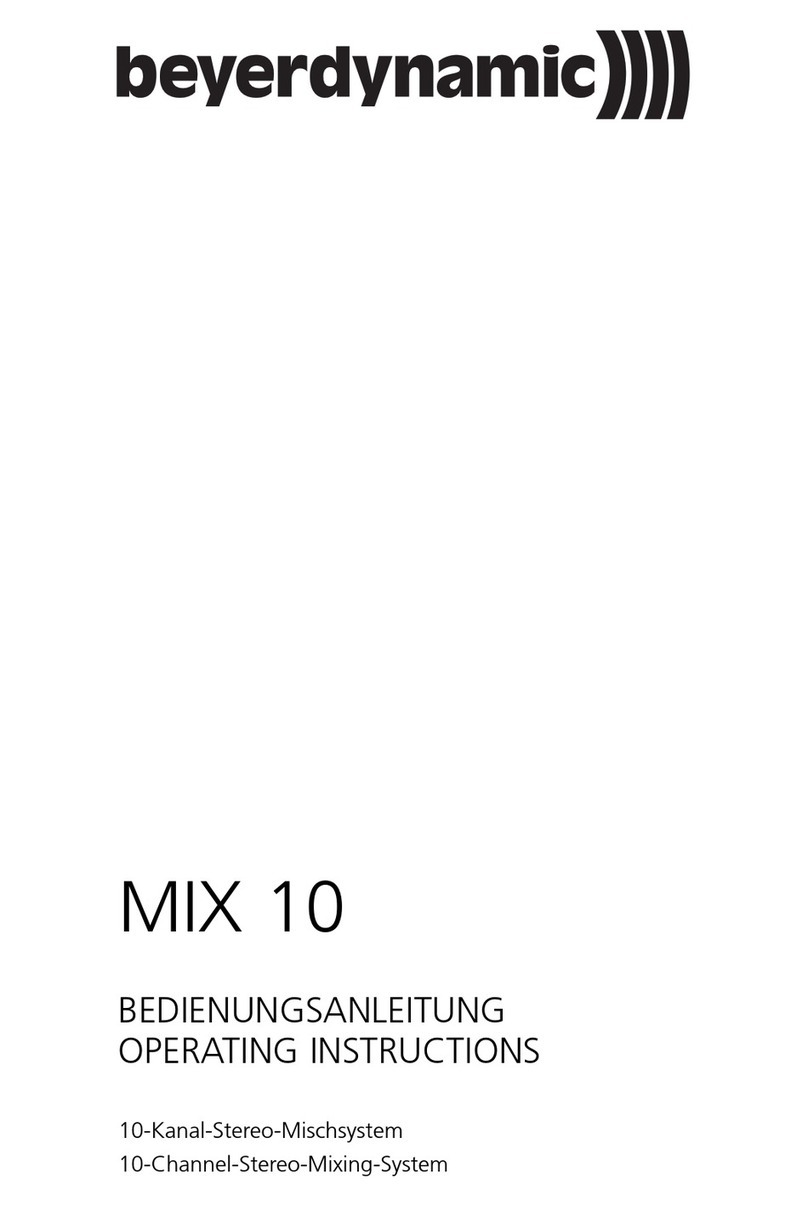 Beyerdynamic MIX 10 operating instructions