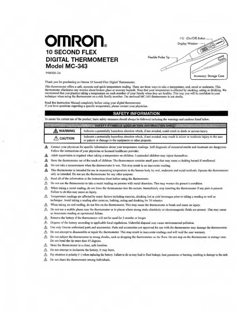 Omron MC-343 User manual