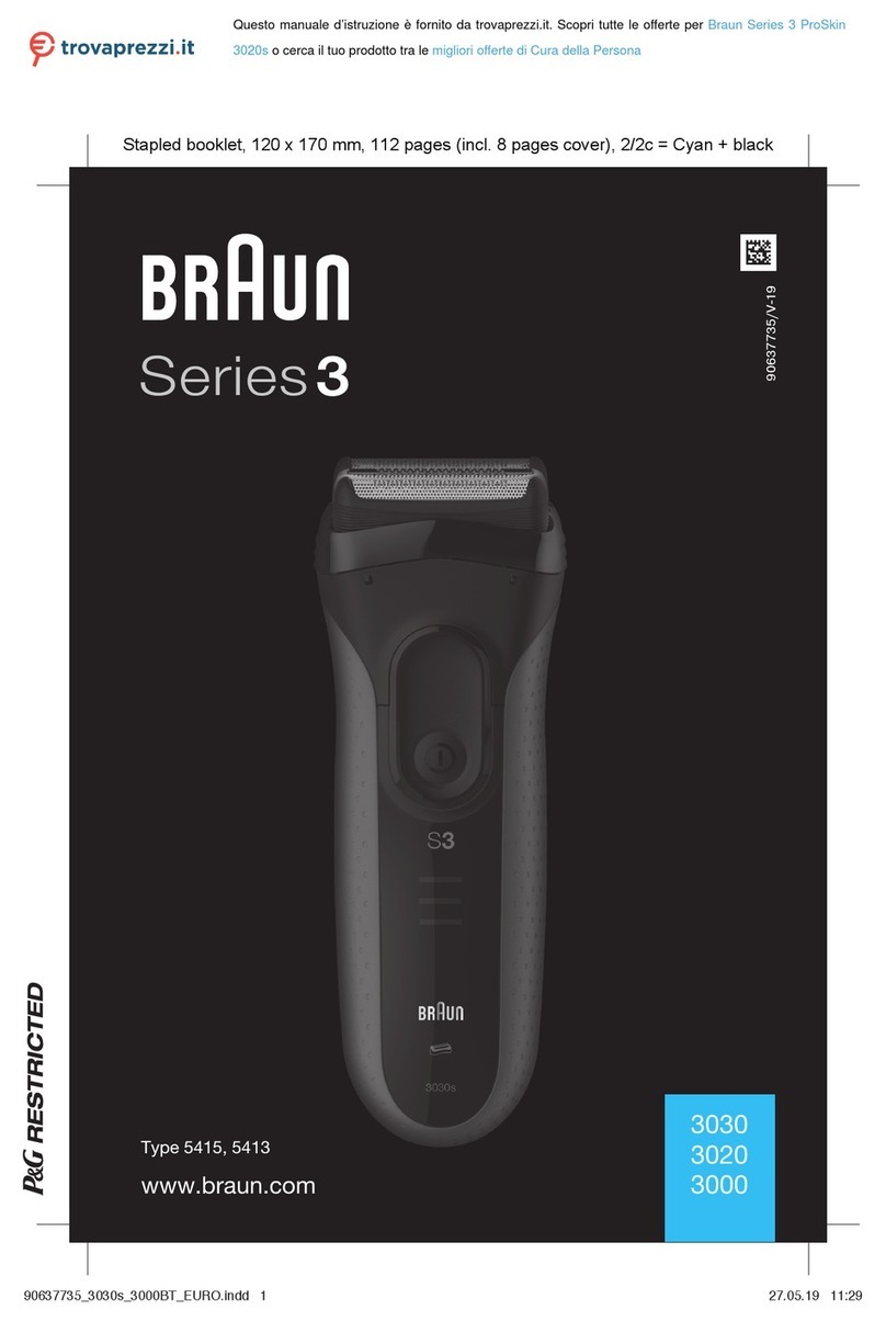 Braun Series 3 User manual Braun Series 3 User manual