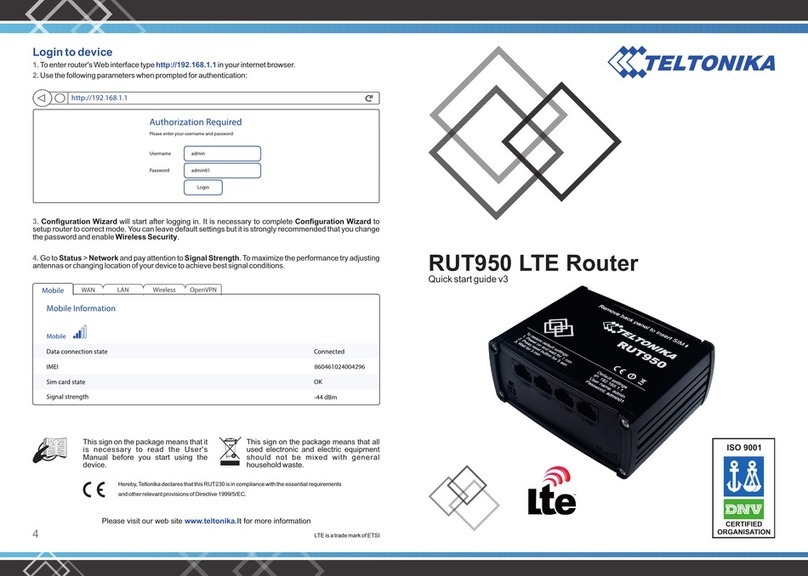 Teltonika RUT230 User manual