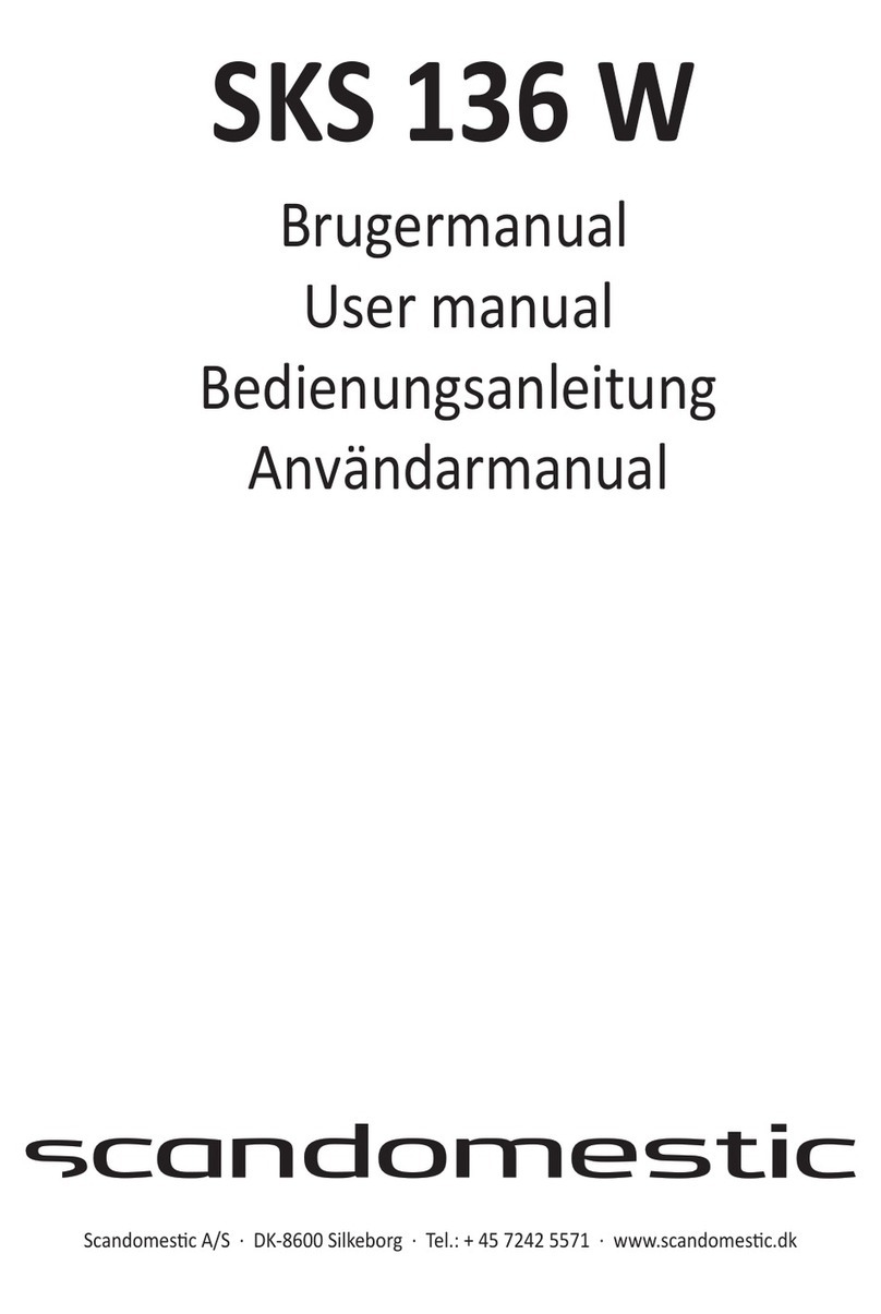 Scandomestic SKS 136 W User manual
