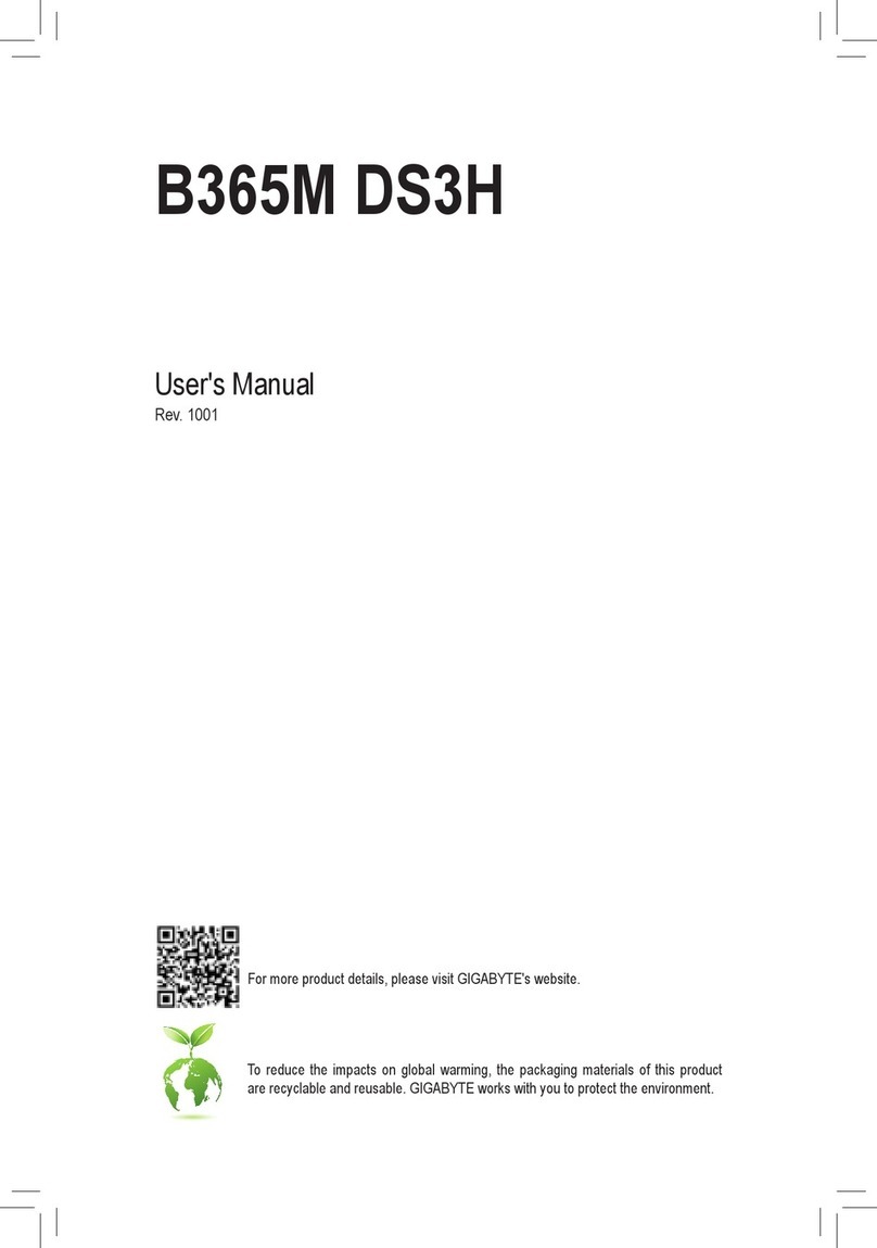 GIGA-BYTE TECHNOLOGY B365M DS3H User manual