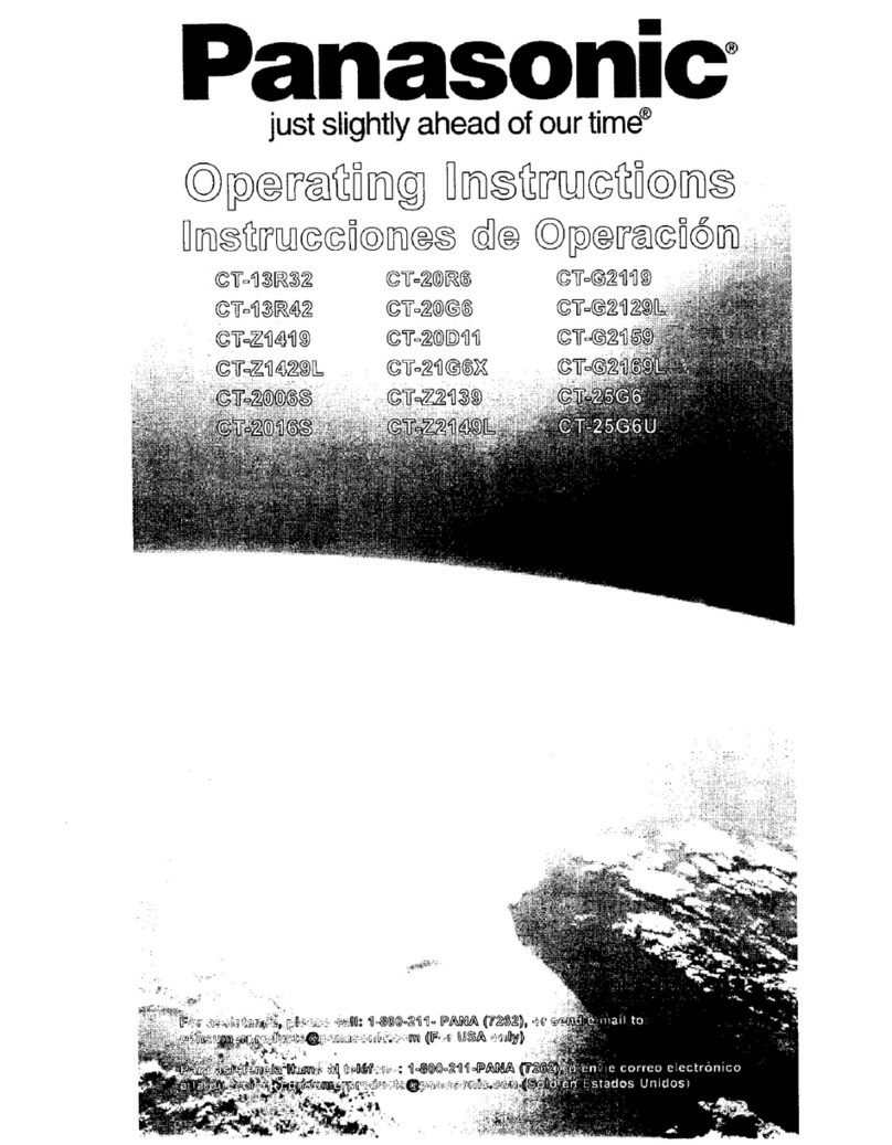 Panasonic CT-13R32 operating instructions