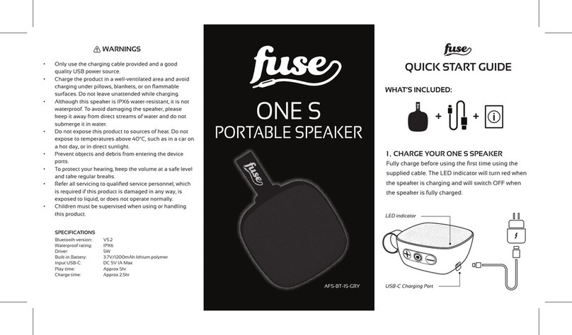fuse ONE S quick start guide