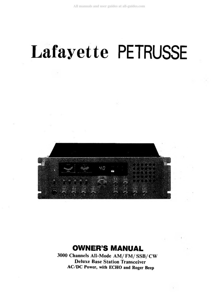 Lafayette Petrusse User manual