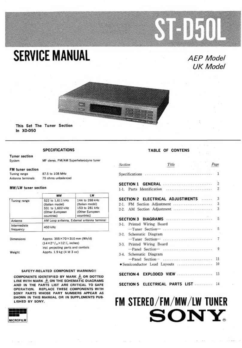 Sony ST-D50L Service manual
