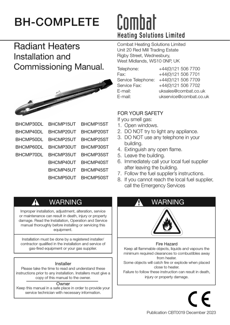 COMBAT BH-COMPLETE Installation and commissioning manual
