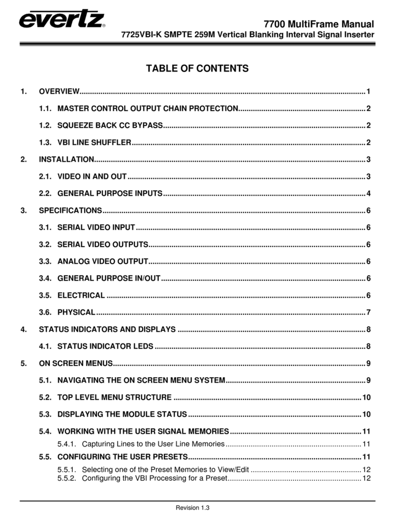 evertz 7700 Series User manual evertz 7700 Series User manual