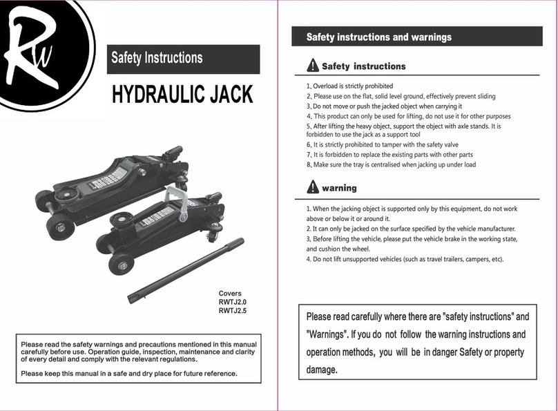 RW RWTJ2.0 Safety instruction