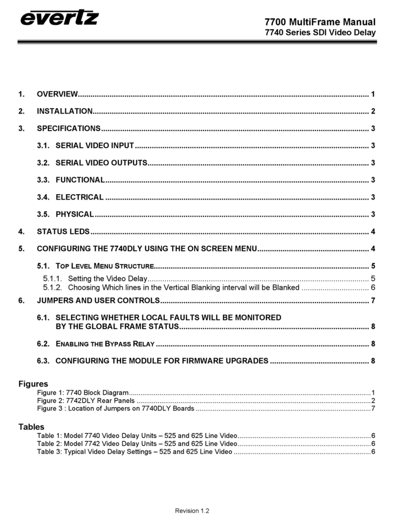 evertz 7740 Series quick start guide
