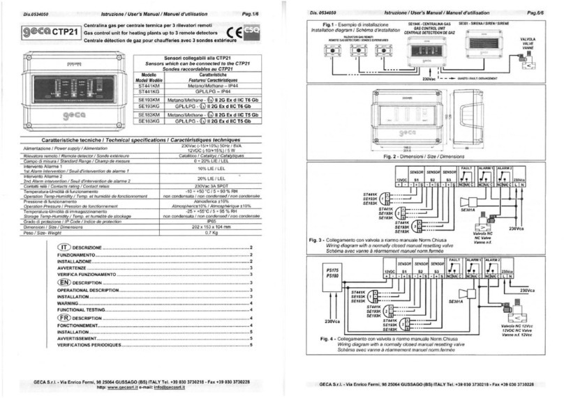 CSQ geca CTP21 user manual
