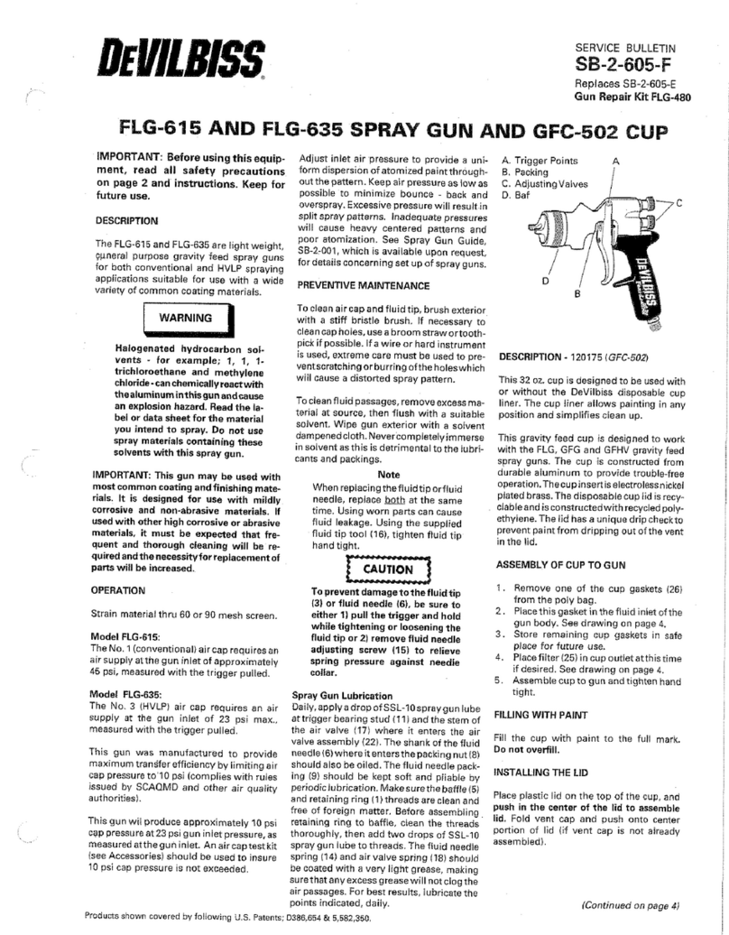 DeVilbiss FLG-615 quick start guide