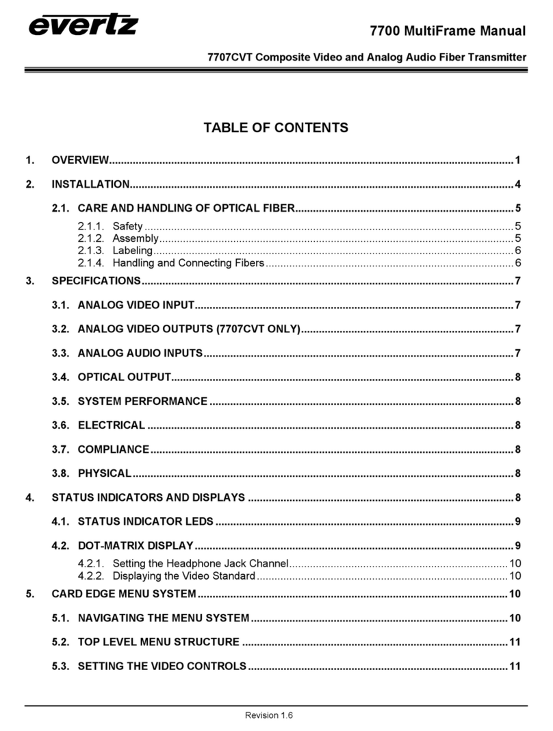 evertz 7700 Series User manual evertz 7700 Series User manual