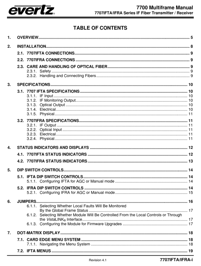 evertz 7707IFTA Series manual