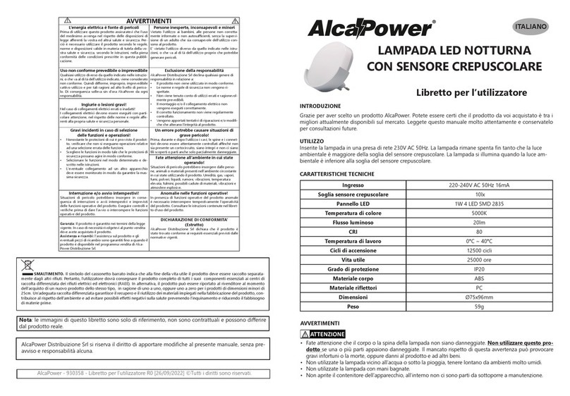 AlcaPower 930356 User manual