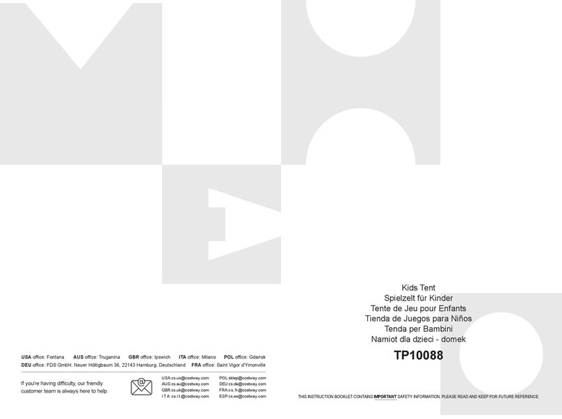 Costway TP10088 Instruction booklet Costway TP10088 Instruction booklet