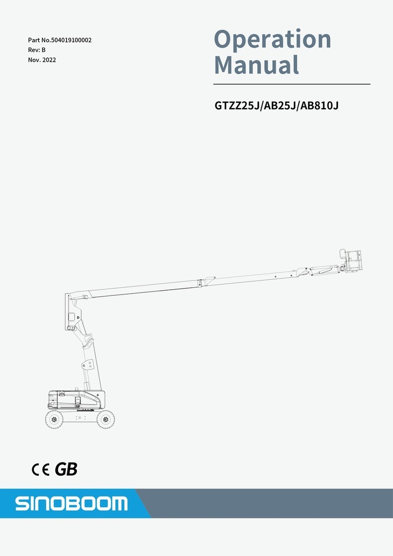 Sinoboom GTZZ25J Operation manual