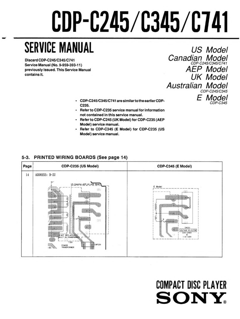 Sony CDP-C245 User manual
