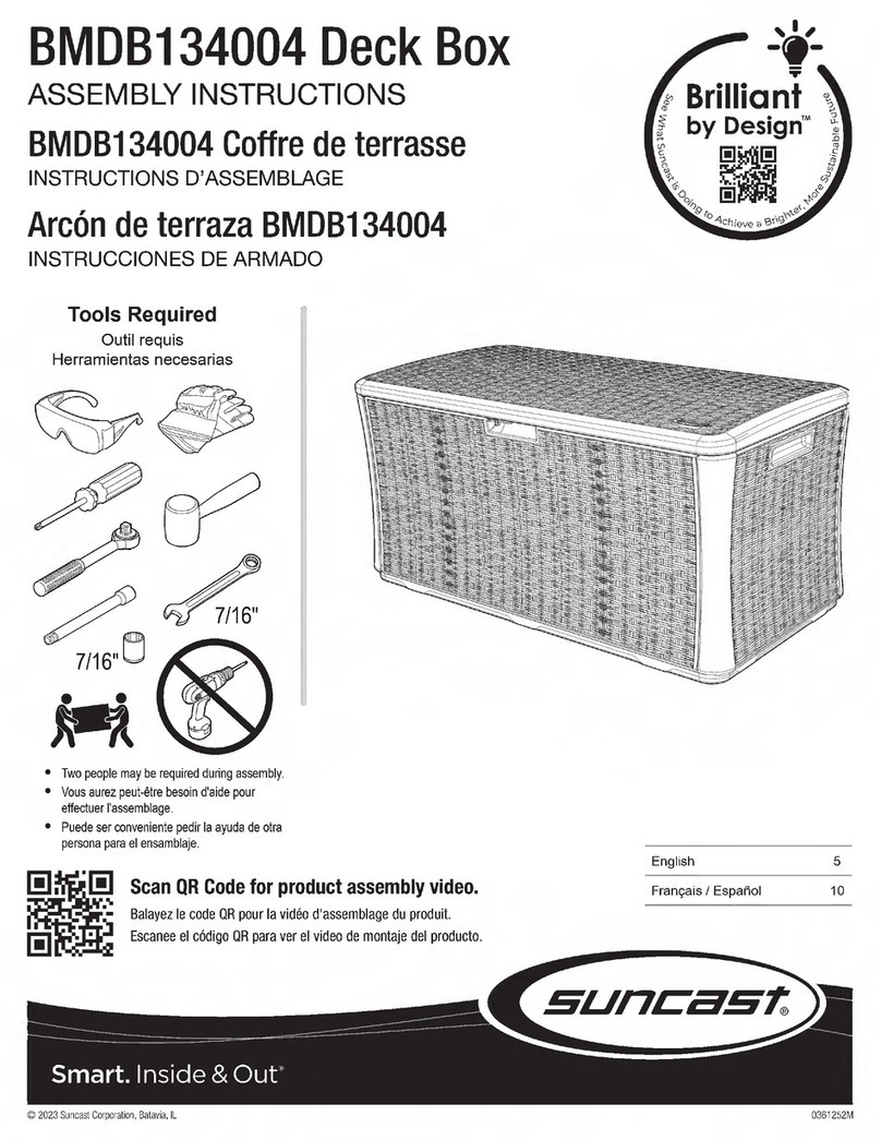 Suncast BMDB134004 Assembly instructions
