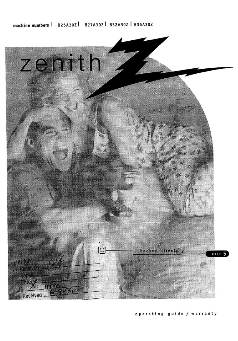 Zenith B25A30Z User manual