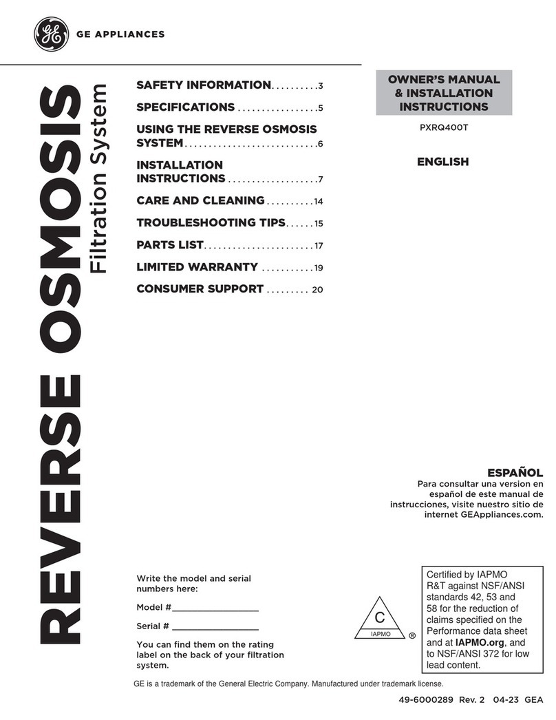 GE PXRQ400T Owner's Manual & Installation Instructions