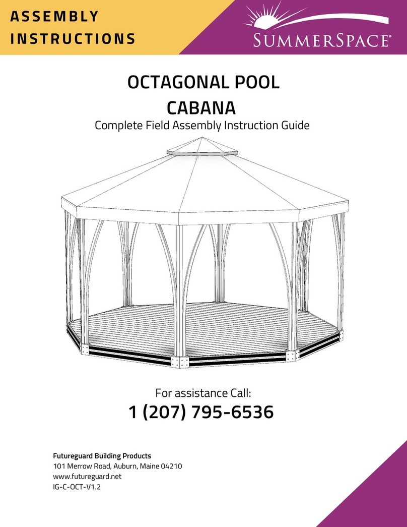 Futureguard SummerSpace OCTAGONAL POOL CABANA User manual