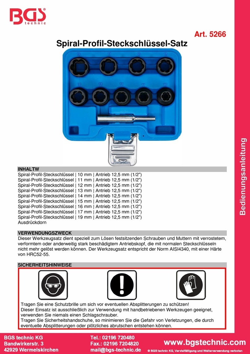 BGS technic 5266 instruction manual